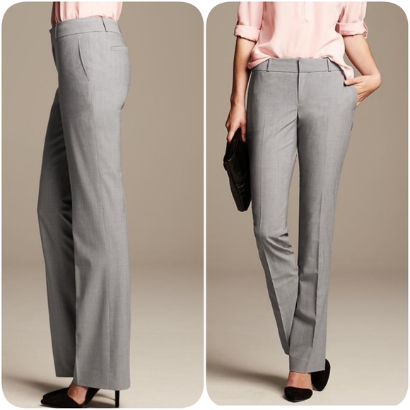 2/$15 [Banana Republic] Grey Martin Fit Flare Pants - Picture 2 of 10